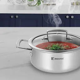 Каструля з кришкою Bergner Steelblue, 20 см - мініатюра 4