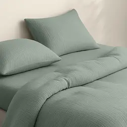 Наволочка Cosas Meditative CS1 муслінова 40х60 см сіро-зелена (39Muslin_Meditative_40x60) - мініатюра 4