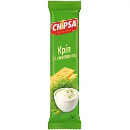 Чипси картопляні Chipsa зі смаком кропу та сметани 55 г