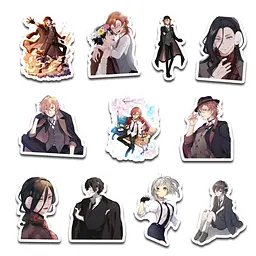 Стікерпак GeekLand Bungo Stray Dogs 45 штук (SP BSD 01) - мініатюра 3