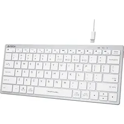 Клавіатура дротова A4Tech Fstyler FBX51C USB/Bluetooth White - мініатюра 3
