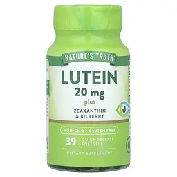 Лютеїн плюс зеаксантин та чорниця, Lutein, 39 гелевих капсул швидкого вивільнення Nature's Truth vit0003214