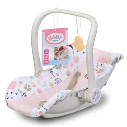 Крісло-переноска для ляльки BABY BORN 2 в 1 – КВІТКОВИЙ СТИЛЬ BABY born 838518 - мініатюра 8