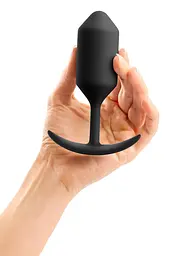 Анальна пробка B-Vibe Snug Plug 3, 12.7 см (чорний) - мініатюра 4