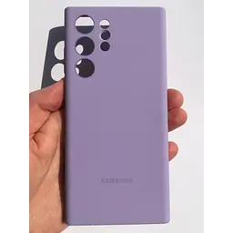 Силіконовий чохол Samsung Silicone Cover для Samsung Galaxy S22 Ultra (S908) Lavender EF-PS908TVEGRU - мініатюра 2