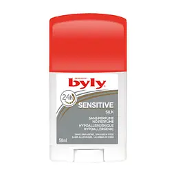 Дезодорант Byly Стік Sensitive Silk Захист 24 години Без запаху та алюмінію Гіпоалергенний для чутливої шкіри 50 (8411104004740)