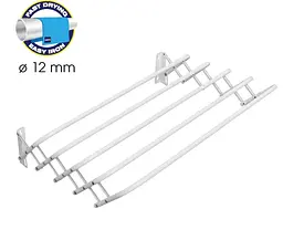 Сушарка для білизни настінна Casa Si Towel Flex 4 White (CS92195X10) (DAS302384) - мініатюра 3