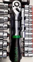Набір головок з тріскачкою Toptul 1/2" 20од. 8-32мм GABB2001 - мініатюра 6