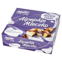 Цукерки Milka Alpejskie Mleczko o smaku smietankowym 330 г