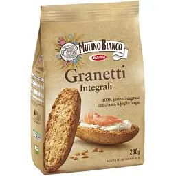 Уцінка. Крутони Mulino Bianco Granetti цільнозернові 280 г 