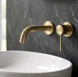 Змішувач для умивальника Rea Lungo Stripe прихованого монтажу brushed gold REA-B7431 - мініатюра 4