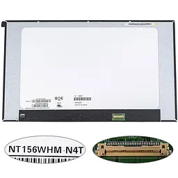 Матриця 15.6 NT156WHM-N4T (1366*768, 30pin(eDP), LED, SLIM, матова) для ноутбука