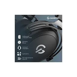 Навушники GamePro Asgard Skald Origin Black (HS850B) - мініатюра 12