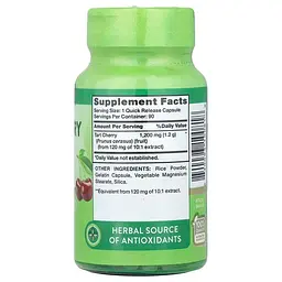 Екстракт вишні Nature's Truth Ultra Tart Cherry Extract 1200 мг 90 капсул - мініатюра 2