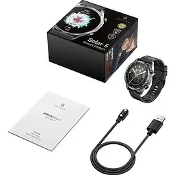 Смарт-годинник Haylou Solar 5 LS20 Black (Silicone strap) - мініатюра 4