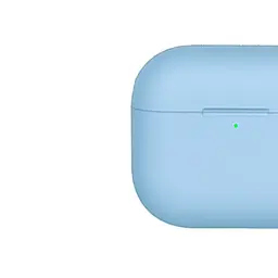 Чохол Blueo Liquid Silicone Case + Carbine для Apple AirPods 3 Sky Blue [64695] - мініатюра 2