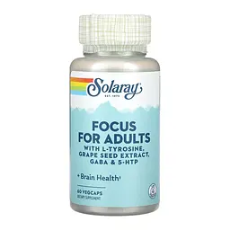 L-тирозин Focus for Adults 60 веганських капсул для фокусу