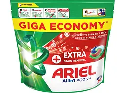 Капсули для прання ARIEL 60шт Pods+ All-in-1 Extra Stain Removal Екстрасила виведення плям