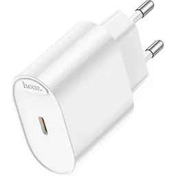 Мережевий зарядний пристрій Hoco C109A USB-C 20w White (6942007656658) [162329] - мініатюра 5