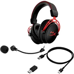 Гарнітура ігрова безпроводова HyperX Cloud Alpha Wireless - повнорозмірні чорні навушники - мініатюра 6