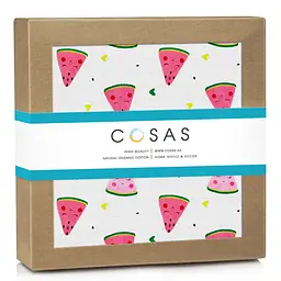 Пелюшки муслінові Cosas Happy Watermelon 75x75 см, рожеві