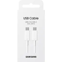Кабель Samsung USB-C to USB-C 5A 1.8m White (EP-DX510JWRGRU) [114281] - мініатюра 4