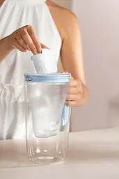 Фільтр-глечик Brita ONE LED MXpro скляний синій (1061076) - мініатюра 13
