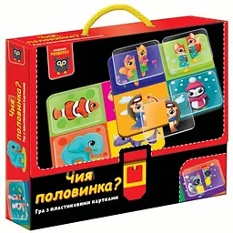 Гра розвиваюча Чия половинка? з пластиковими картками Vladi Toys 18.5х22.5х3.5 см det0012931