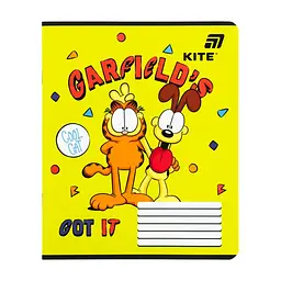 Зошит Kite Garfield, 12 аркушів, лінія (GF26-234), в асортименті - мініатюра 8