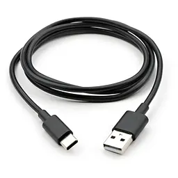 Дата кабель USB 2.0 AM to Type-C PVC 1m black Vinga (VCPDCTC1BK)