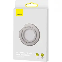 Підставка для телефону Baseus Halo Magnetic Ring Holder Phone Stand SUCH000013 Grey - мініатюра 4