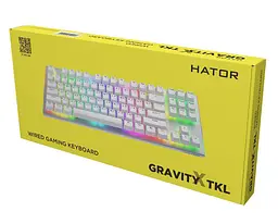 Механічна ігрова клавіатура HATOR HTK-551UA White Gravity X TKL Orange - мініатюра 9
