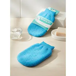 Мочалка-рукавичка Beauty Line SPA синтетична з милом синій (412250B) - мініатюра 3