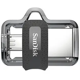 USB флеш накопичувач SanDisk 64GB Ultra Dual Black USB 3.0 OTG (SDDD3-064G-G46)