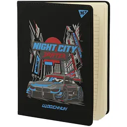 Щоденник шкільний Yes Night city drifter A5 PU-обкладинка (911609) - мініатюра 2