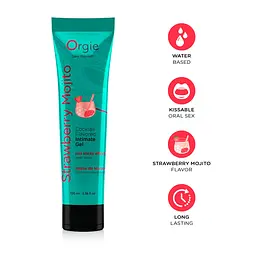 Лубрикант на водній основі Orgie Lube Tube Strawberry Mojito, 100 мл - мініатюра 3