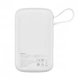 Портативна батарея Baseus Qpow Pro Digital Display Fast Charge Power Bank 10000 mAh 20W PPQD020002 White - мініатюра 2