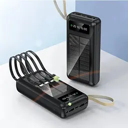 Повербанк Powerbank ACL PW61 30000mAh Solar Type-C/Lighting/Micro-USB Black - мініатюра 6