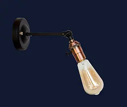 Бра настінне E27 Levistella 752WC1905-1, 60W, чорний, мідний цоколь, сучасний стиль для дому - мініатюра 2