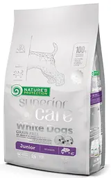 Сухий беззерновий корм із лососем для юніорів усіх порід Superior Care White Dogs Grain Free Junior All Breeds 1.5 кг