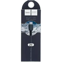 USB Cable Hoco X20 Flash Charged Type-C Black 2m - мініатюра 3