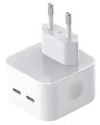 Сітчастий зарядний пристрій XO L102 double USB-C QC&PD3.0 35W 3A Білий - мініатюра 2