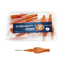 Міжзубний йоржик Curasept Proxi T14, ISO4 (1.4 мм, помаранчевий), 25 шт.