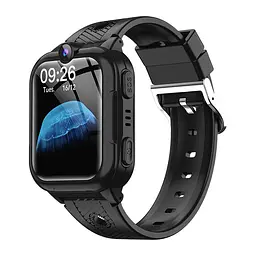 Дитячий смарт годинник Lemfo A8 з 4G LTE, GPS трекером, Wi-Fi, HD відеодзвінками, прослуховуванням, кнопкою SOS та вологозахистом IP67 До 4 днів роботи Чорний