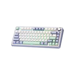 Клавіатура Aula F75 Gasket Greywood V3 switch Hot-Swap PBT Wireless/Bluetooth/USB White (6948391208640) - мініатюра 4