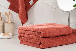 Рушник махровий Ardesto SuperSoft 50х90 см 100% бавовна теракотовий (ART2250RT)  - мініатюра 8