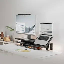 Настільна підставка для монітора OfficePro Wood Black (MR260B) - мініатюра 5