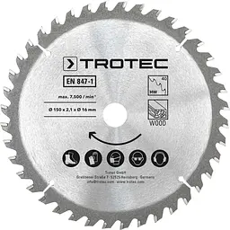 Диск пиляльний Trotec HW40 Wood 3 шт 150х16х2,1 - мініатюра 3