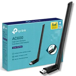 Регульована антена Wi-fi адаптер USB 2.0 TP-Link Archer T2U plus - мініатюра 4