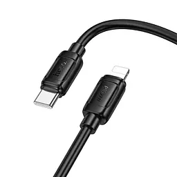 Кабель Hoco X115 Surpass PD27W fast charging data cable iP Black